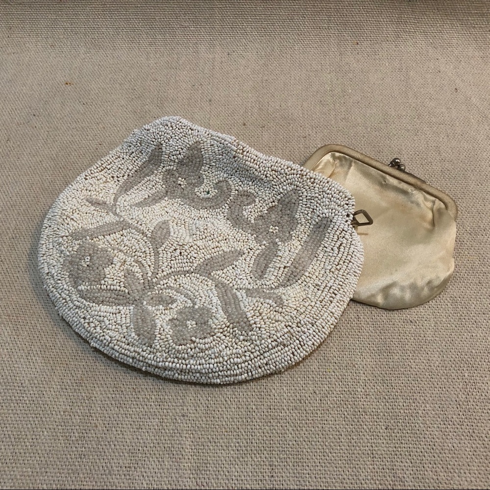 🦄 Antique Beaded Wallet and Coin Purse